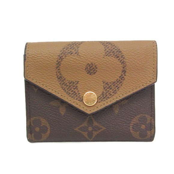 Louis Vuitton Monogram Reverse Monogram Giant  Zoe Wallet M80725 Women's Mono... - Picture 1 of 12